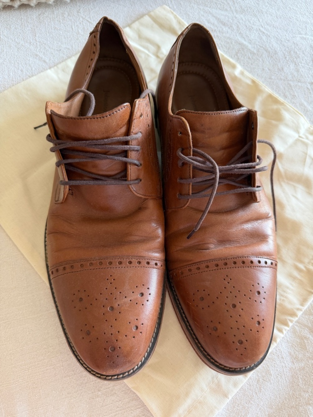 Johnston & Murphy Cap Toe Dress Shoes